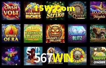 Tela de boas-vindas e lobby de jogos do aplicativo 567WIN